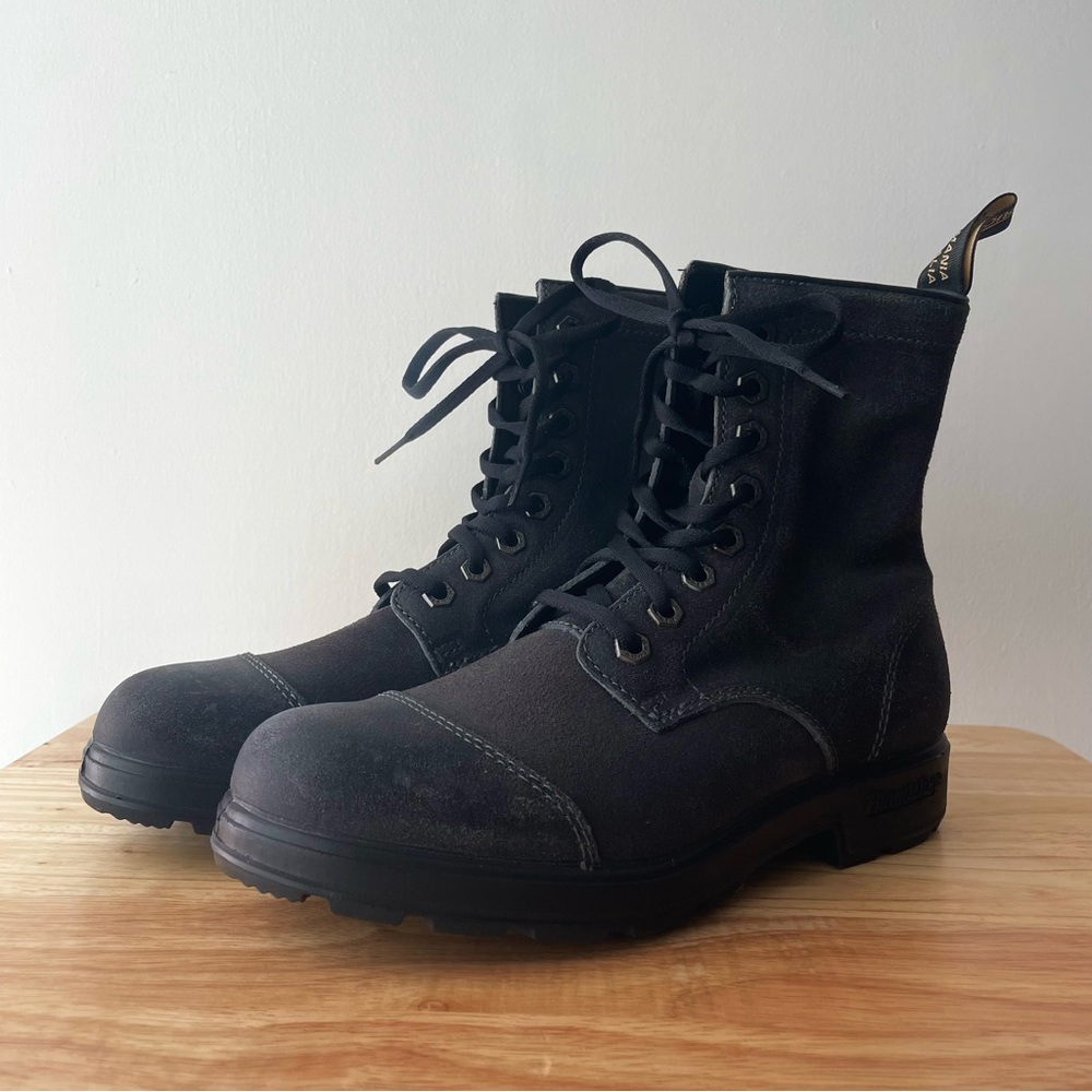 BLUNDSTONE STEEL GRAY LACE-UP BOOTS - SIZE 9 US (WOMEN’S ORIGINALS #2530)! - Picture 3 of 10